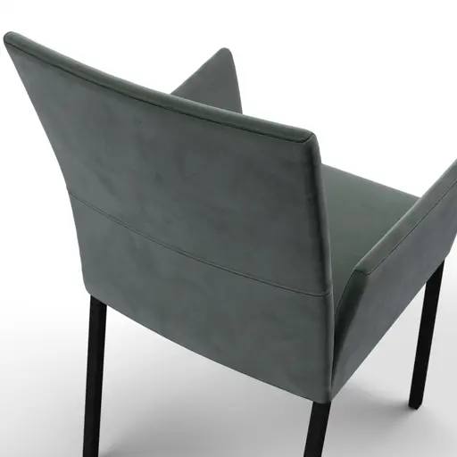 Armlehnstuhl Saragossa - Stoff, Petrol