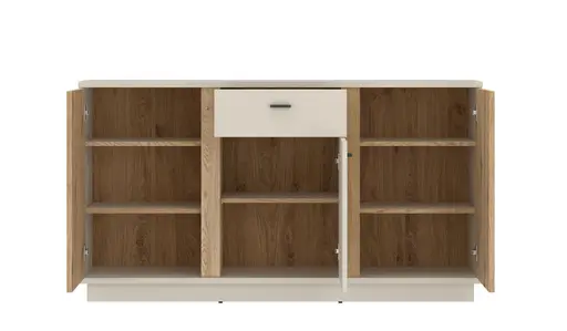 Sideboard - B ca. 150 cm, Kaschmir, Cremona Eiche Nachbildung