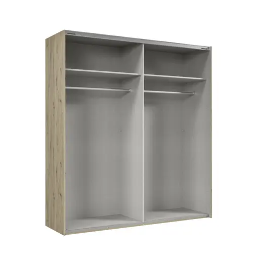 Schwebetürenschrank- B ca. 200 cm, Eiche Dekor 