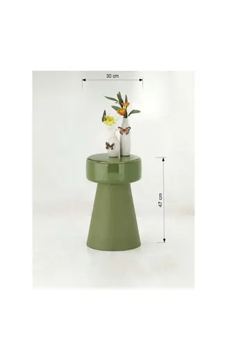 Beistelltisch - Ø/H ca. 30x47 cm, Grün