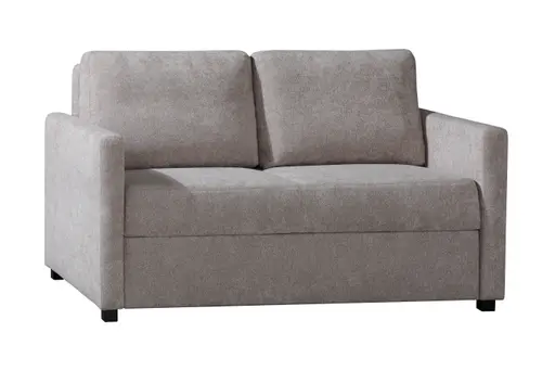 Sofa - 2-Sitzer, Schlaffunktion mit Bettkasten, Stoff, Cappuccino