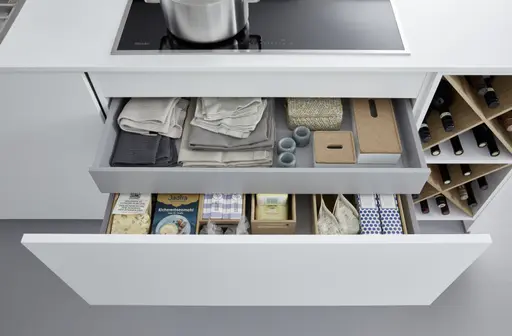 Inselküche 53.190 CO 13 519, Kristallweiß matt Antifingerprint