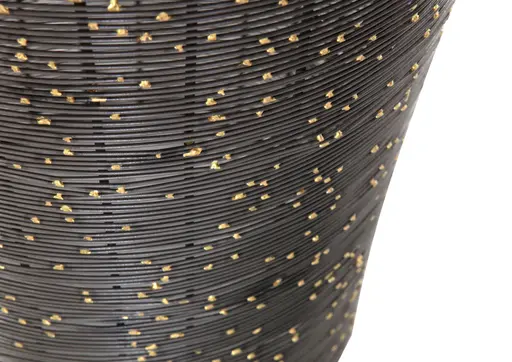 Beistelltisch Coffe - D. ca. 51 cm, Metall, Schwarz