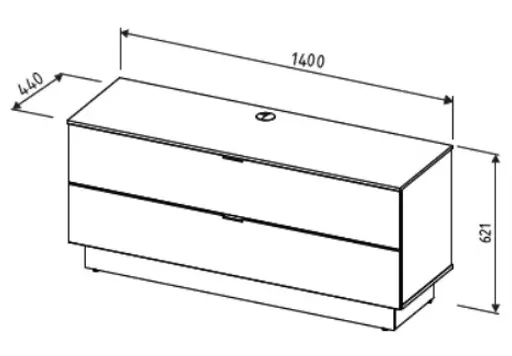 Unterteil - B ca. 140 cm, Kaschmir