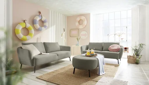 Sofa CARLLOTA - 3-Sitzer, Stoff, Mint