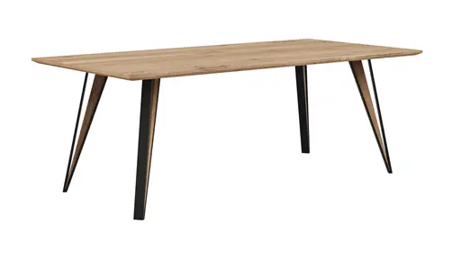 Esstisch Dinner - LB ca. 200x100 cm, Balkeneiche massiv