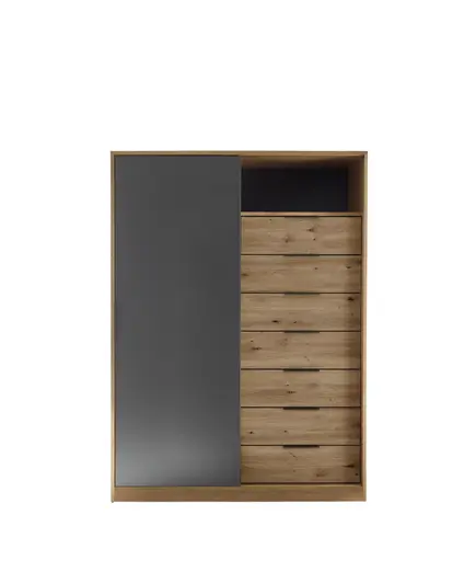 Kommode- Eiche Dekor, Graphit