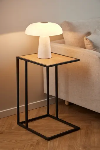 Lap-Top-Tisch - LB ca. 43x35 cm, Wildeiche Nachbildung, Schwarz