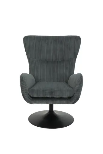Sessel - drehbar, Stoff, Dunkelgrau