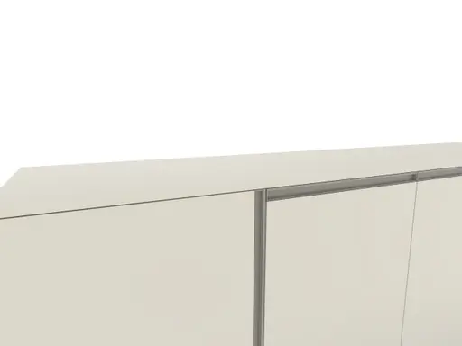 Sideboard Venzone - BHT ca. 216x95x52 cm, Lack, Hellgrau