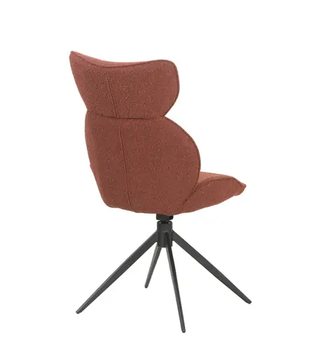 Stuhl MIRNA - drehbar, Stoff, Rost