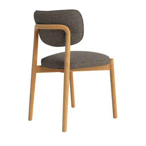 Stuhl Kanoa - Stoff, Espresso