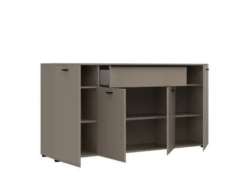 Sideboard - mit Beleuchtung, B ca. 174 cm, Basalt
