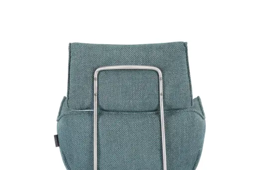 Armlehnstuhl MASHA - drehbar, Stoff, Petrol