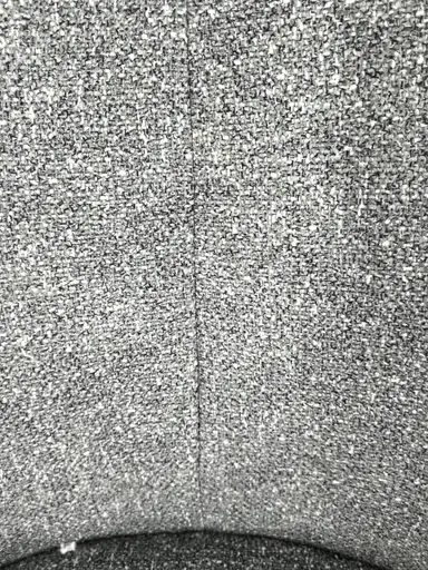 Stuhl MAUREEN - drehbar, Stoff, Grau, Braun