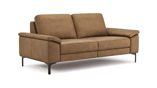  Sofa Anna - 2,5-Sitzer, Leder, Cognac