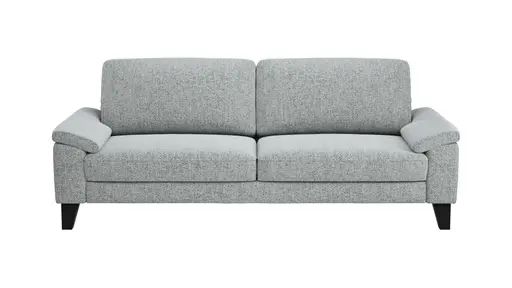 Sofa Oviedo - 3-Sitzer, Stoff, Hellgrau