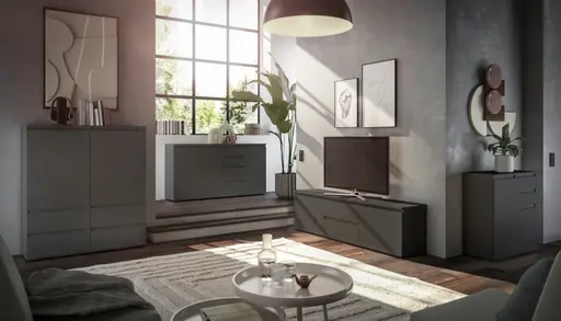 Highboard - B ca. 116 cm, Anthrazit