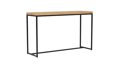 Beistelltisch Farmingdale - LBH ca. 130x40x80 cm, Eiche massiv, natur geölt