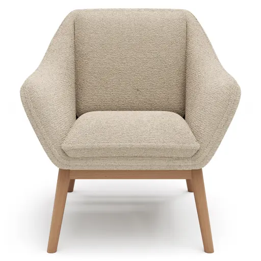 Sessel Karasu - Posh, Stoff, Natur