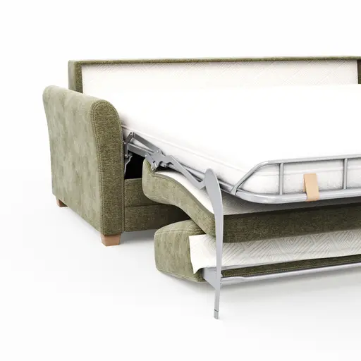 Sofa Lakeville 1 - 2-Sitzer inkl. Schlaffunktion, Stoff, Grün