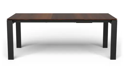 Esstisch 3400 - ausziehbar, LB ca. 200x100 cm, Nussbaum massiv