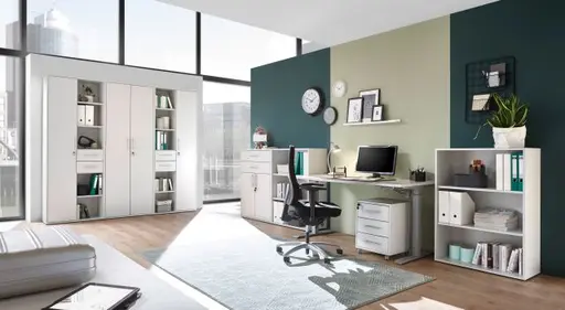 Schrank- B ca. 80 cm, Hellgrau