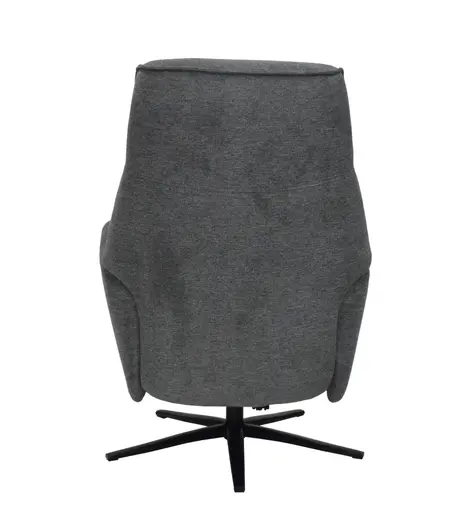 TV-Sessel MARCELAS - drehbar, Relaxfunktion, Kopfteilverstellung, Stoff, Grau