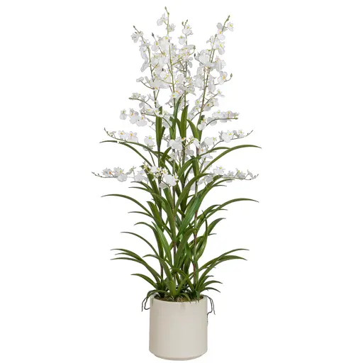 Deko-Oncydie - Weiß/Creme, HD ca. 129x45 cm