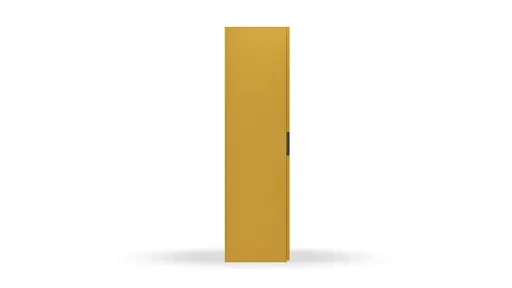 Schiebetürenschrank Loretto - B ca. 280 cm, Lack matt, Safrangelb