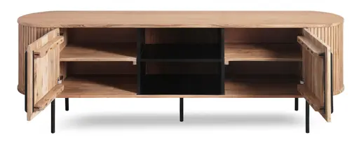 Lowboard - mit Beleuchtung, B ca. 175 cm, Akazie massiv