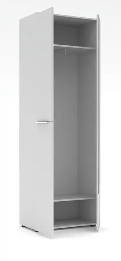 Garderobenschrank - B ca. 65 cm, Weiß