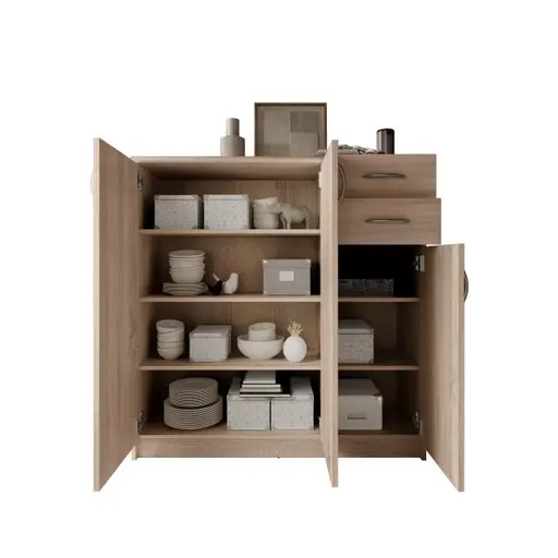 Kommode - B ca. 109 cm, Sonoma Eiche Nachbildung