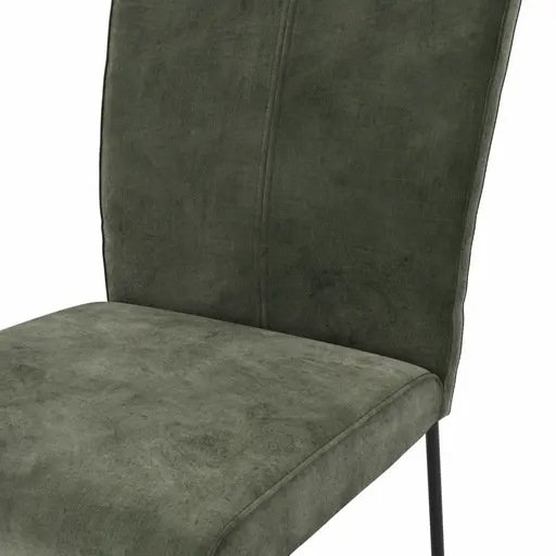Stuhl 4110 - Stoff, Schlammgrün