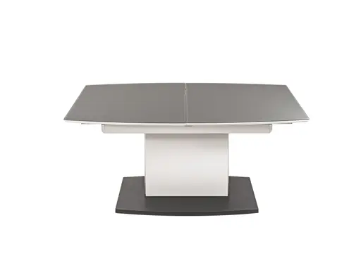 Couchtisch - höhenverstellbar/ausziehbar, LBH. ca. 115(155)x70x53-72 cm, Glas, Grau