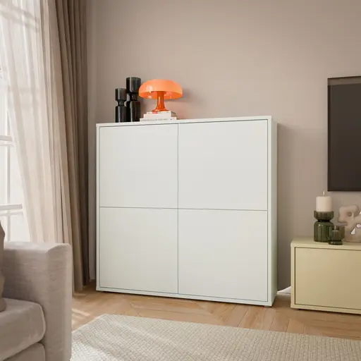 Kommode FAID- B ca. 124 cm, Hellgrau