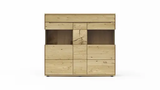Highboard Amora - Wildeiche massiv bianco
