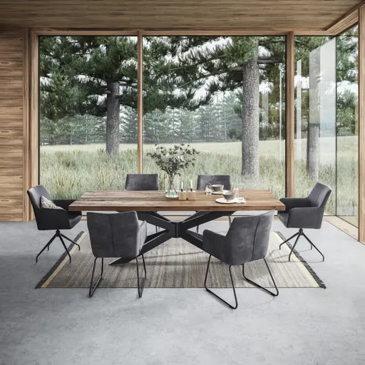 Esstisch Dover - LB ca. 240x100 cm, Alteiche massiv, lackiert