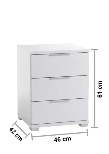 Nachtkommode- Weiß
