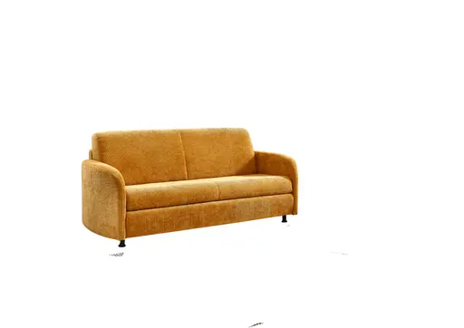 Faltbettsofa - Schlaffunktion, Stoff, Mais