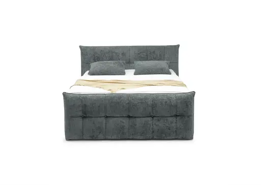 Boxspringbett- Liegefläche ca. 180x200 cm, Stoff, Dunkelgrün