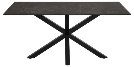 Esstisch ABBIGAIL - LB ca. 160x90 cm, Schwarz