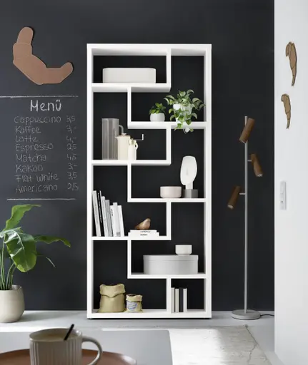 Raumteiler - B ca. 90 cm, Weiß