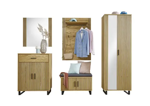 Garderobenbank- Eiche furniert