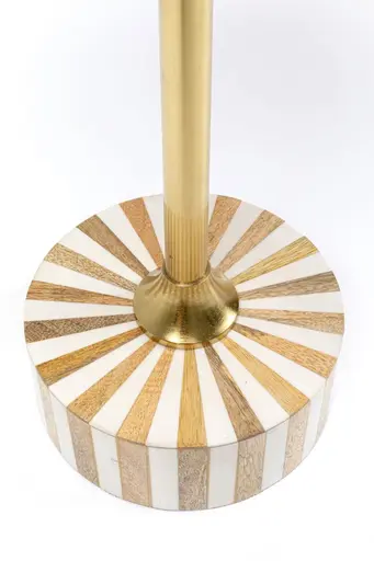 Beistelltisch- DH ca. 40x50 cm, Faserplatte, Cirque Gold/Weiß, Gold