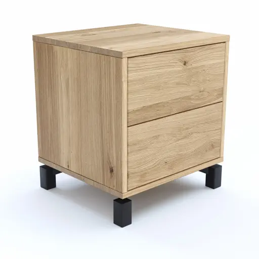 Garderobenkombination Williston - Korpus Wildeiche bianco / Front sandgestrahlt