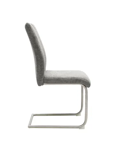 Freischwinger MERVE - Stoff, Grau