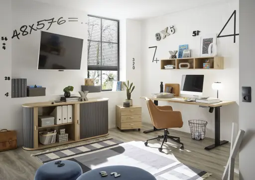 Rollcontainer - Eiche Nachbildung