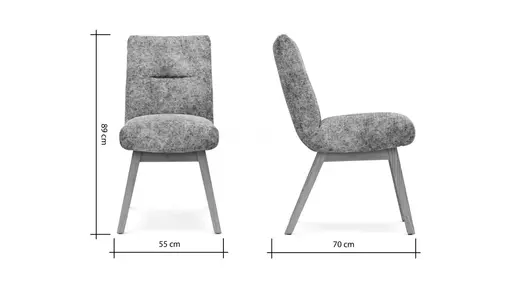 Stuhl Calgary - Leder, Olive