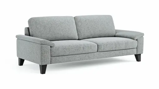 Sofa Oviedo - 3-Sitzer, Stoff, Hellgrau